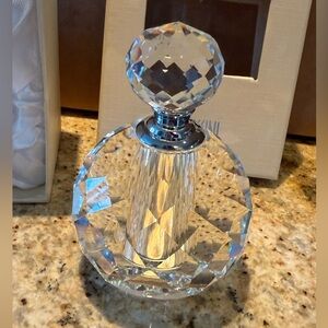Crystal perfume bottle - empty. Oleg Cassini